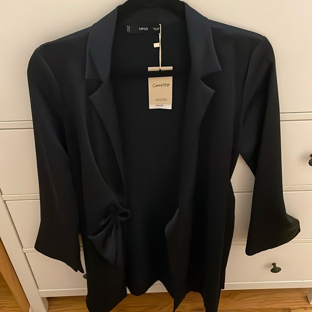Mango navy dress